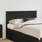 VidaXL Tăblie cap cu headboard Stejar Negru 135 cm Lemn compozit 888309