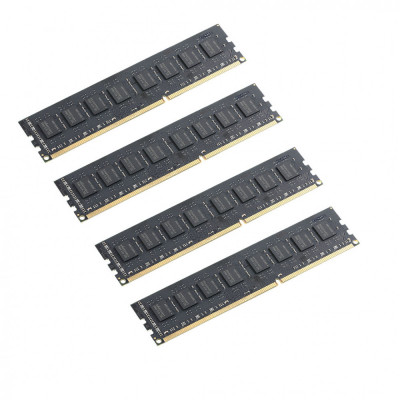 32GB RAM (4X8GB) DDR3, Frecventa 1600Mhz, 1.5V, Kingfast, Cl 11, Negru, Noua foto