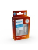 Set 2 leduri auto Alb W5W Philips Ultinon Pro7000 SL 6000K semnalizare 24V