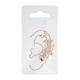Set 6 Cercei Dama Aurii Simpli cu Strass, Ear cuff