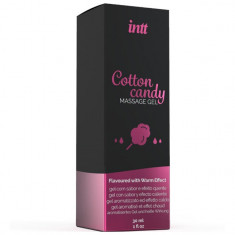 Gel INTT COTTON CANDY, efect 4 in 1 - masaj erotic, sex oral, excitare si cresterea libidoului, lubrifiant, cu efect de incalzire, 30 ml