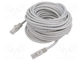 Cabluri patch U/UTP 6 litat Cu PVC gri 10m 26AWG GEMBIRD