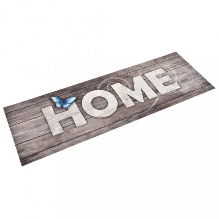 vidaXL Covoraș bucătărie, lavabil, imprimeu Home, 60x180 cm 315974