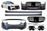Pachet de tuning potrivit pentru Mercedes S-Class W223 dupa 2020 cu praguri laterale Performance AutoTuning