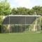 vidaXL Cușcă pentru pui Argintiu 400 x 200 x 198.5 cm Oțel Galvanizat 3368317