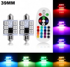 Set Led Plafoniera (Sofit) 39 MM 6SMD RGB foto