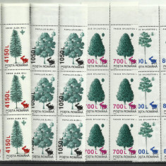 Romania MNH 1998 - Specii Forestiere (supratipar "fauna") - LP 1456 X6