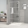 Paravan duș walk-in argintiu 90x195 cm sticlă ESG transparentă