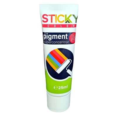 Pigment Sticky Color, superconcentrat, interior / exterior, pentru vopsea / tencuiala / lac, galben banana, 25 ml foto
