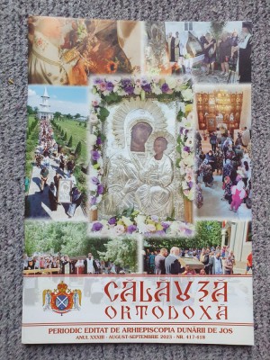 Revista Calauza ortodoxa. August-Sept 2023,nr 417-418, 44 pagini, stare f buna foto