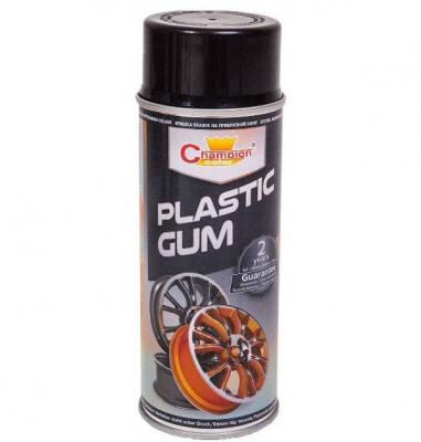 Spray vopsea cauciucata Plasti dip Negru Premium Champion foto