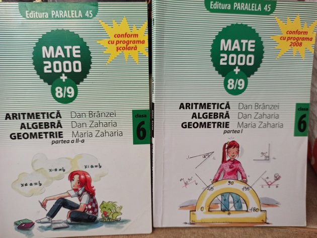 Dan Branzei - Aritmetica, algebra, geometrie, clasa a VI-a, 2 vol. (2008)