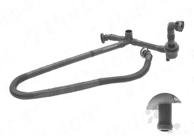 Furtun aerisire arbore cotit, Audi A4 (B5), 1994-2002, A6, (C5) 1997-2005, Vw Passat B5 1997-2005, Motorizare 2,4; 2,8, foto