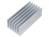 Radiator extrudat cu aripioare 75mm x 36,8mm natural
