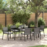 Cumpara ieftin Set de masă pentru grădină 6 pcs Gri Rattan poli