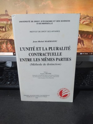 Marmayou, L&amp;#039;Unite et la pluralite contractuelle entre les memes parties 2002 084 foto