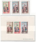 Laos 1963 Mi 132/34 + bl 32 MNH - 100 de ani de la Crucea Rosie Internationala, Nestampilat