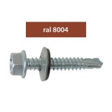 Suruburi Perforatoare Ral8004-aramiu 4.8x35mm, 250/set