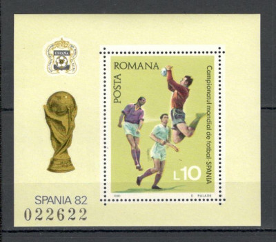 Romania.1981 C.M. de fotbal ARGENTINA-Bl. YR.721 foto