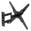 Suport TV Perete ECG LD 174201, 17-42 inch (43-106cm), Rotire 90&deg;, VESA 75-200, Max 25kg, Metalic, Negru