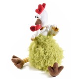 Cumpara ieftin Figurina Gaina din textil verde 20x12x25 cm