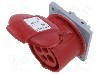 Conector alimentare AC, IEC 60309, IP44, 16A, 415V AC, 4 pini, AMPHENOL - 2CMA193154R1000