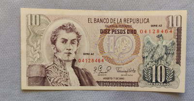 Columbia - 10 Pesos Oro (1980) foto