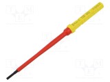 Tijă izolată plată 2,5x0,4mm WERA Kraftform Kompakt VDE 157mm