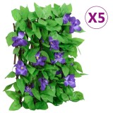 Cumpara ieftin Spalier iedera artificiala extensibil, 5 buc., verde, 180x30 cm