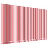Cumpara ieftin Panza de rezerva copertina, rosu si alb, 600x350 cm, poliester