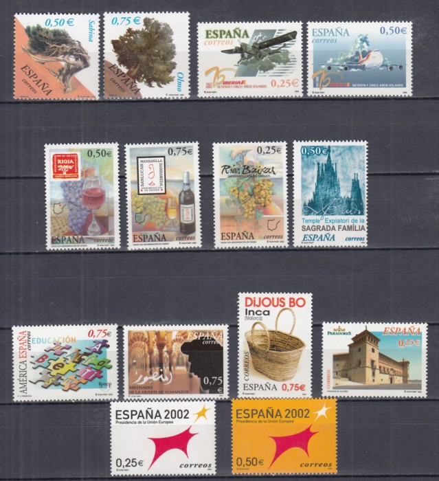 SPANIA 2002 LOT SERII STARE MNH