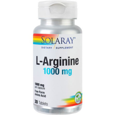 L-Arginine 1000mg, 30cps, Solaray foto