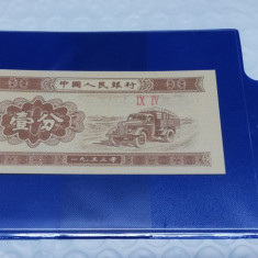 China folder bancnota + moneda UNC