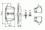 Set placute frana,frana disc CITROEN C4 Picasso I (UD) (2007 - 2013) BOSCH 0 986 494 622