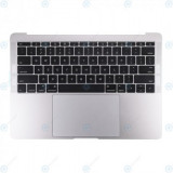 Tastatură SUA-Engleză cu ansamblu carcasa superioară argintie pentru MacBook Pro Retina 13 2016 - 2017 (A1708)