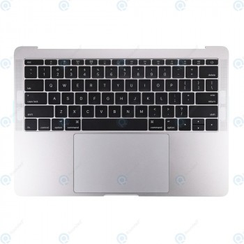 Tastatură SUA-Engleză cu ansamblu carcasa superioară argintie pentru MacBook Pro Retina 13 2016 - 2017 (A1708) foto