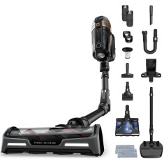 Aspirator vertical fara fir Rowenta X-Force Flex 15.60 RH99G3WO cu mop, 550W, 32.4V, autonomie 80 min, filtrare 99.9%, recipient praf 0.9 L, tub flexi