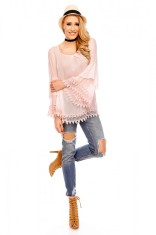 X564-5112 Bluza vaporoasa cu maneci tip clopot