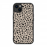 Husa iPhone 14 Plus - Skino Fancy Latte, animal print bej negru