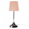 Lampa de masa, din metal material textil roz, GAIDEN