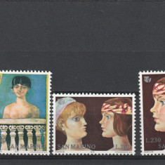 San Marino 1975-Anul International al femeii,MNH,Mi.1099-1101