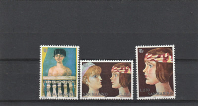 San Marino 1975-Anul International al femeii,MNH,Mi.1099-1101 foto