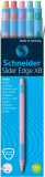 Pix Schneider Slider Edge Pastel Xb, Rubber Grip, Varf 1.4mm, 10 Culori Pastel/set