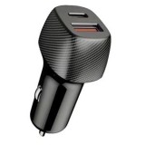 Incarcator Auto 48W, 2 Porturi USB &amp; Type-C, Negru, CMCLASS