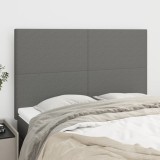 VidaXL Tăblii de pat, 4 buc, gri &icirc;nchis, 72x5x78/88 cm, textil