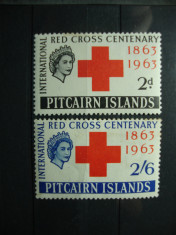 PITCAIRN ISLANDS 1963 SERIE MH ELISABETA II foto