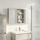 vidaXL Set dulap baie cu raft 3 pcs 120 x 10,5 x 60,5 cm Lemn compozit 3403731