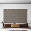 VidaXL Panouri de perete 12 buc. gri deschis 90x15 cm catifea 1,62 m&sup2;