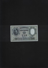 Suedia 10 kronor 1957 seria39069427 unc