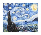 Cumpara ieftin Tablou pictat manual, Noapte instelata, 60x50cm ulei pe panza, reproducere Vincent van Gogh